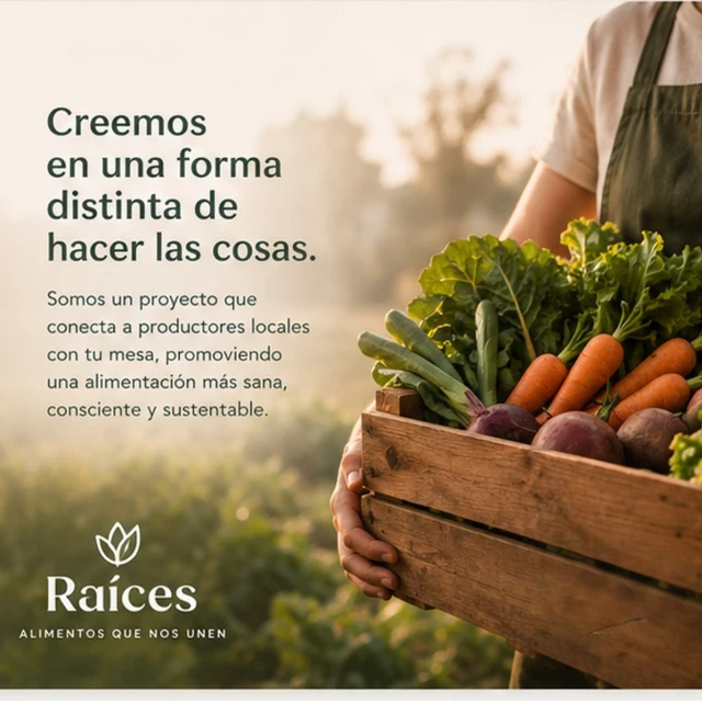 Raíces: productos locales y alimentación consciente